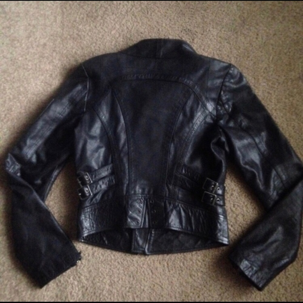Diesel leather jacket women’s Sz Medium Euc - Picture 4 of 4